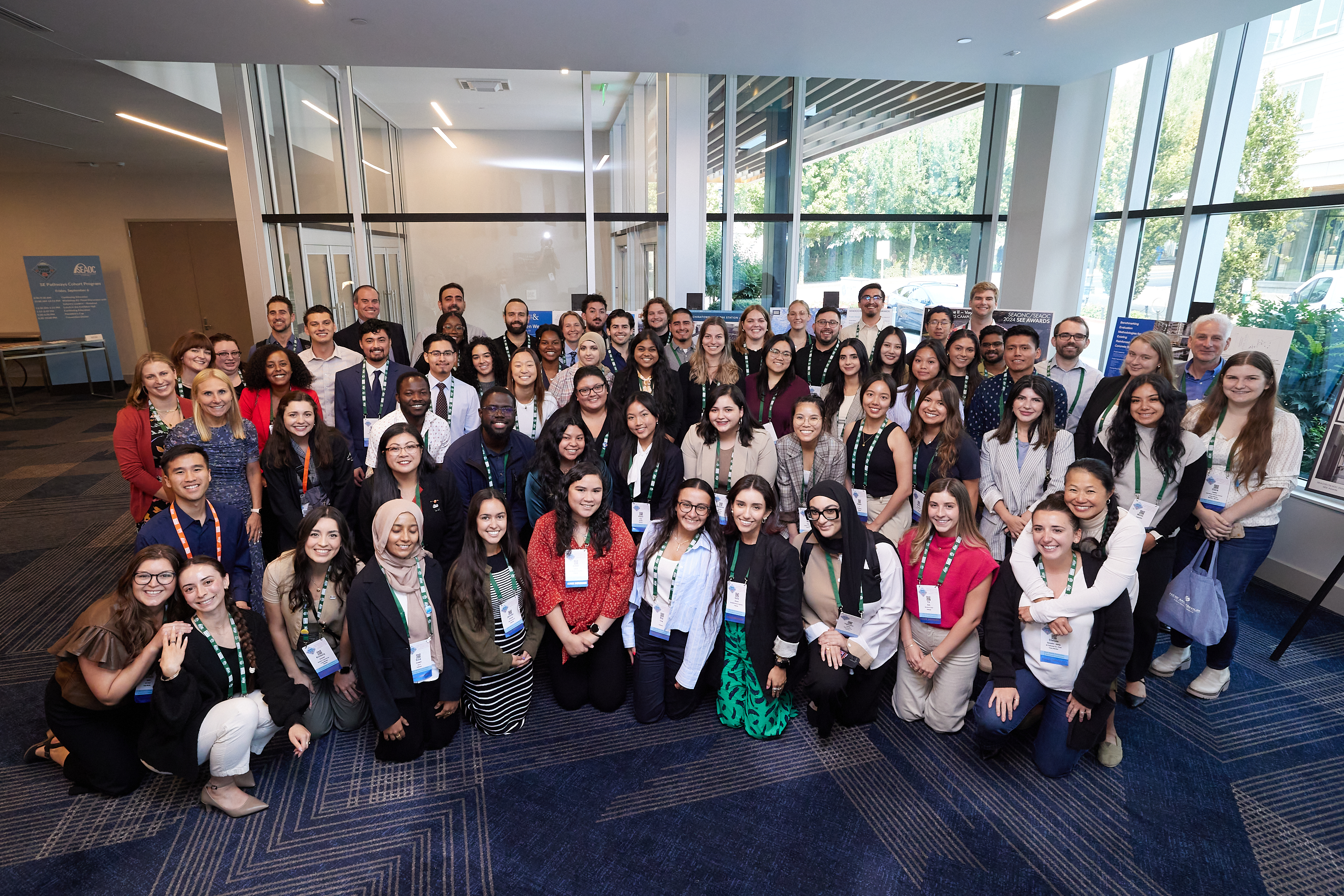 SEAOC Pathways Program participants gathered at a SEAOC event