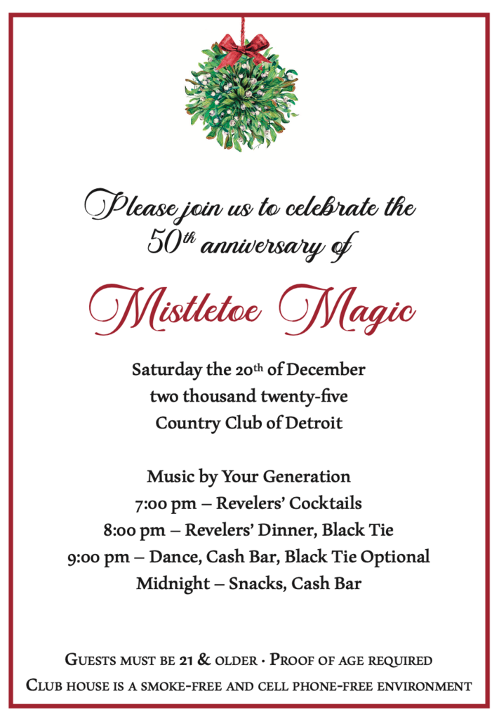 Mistletoe Magic 2025 Final Invitation