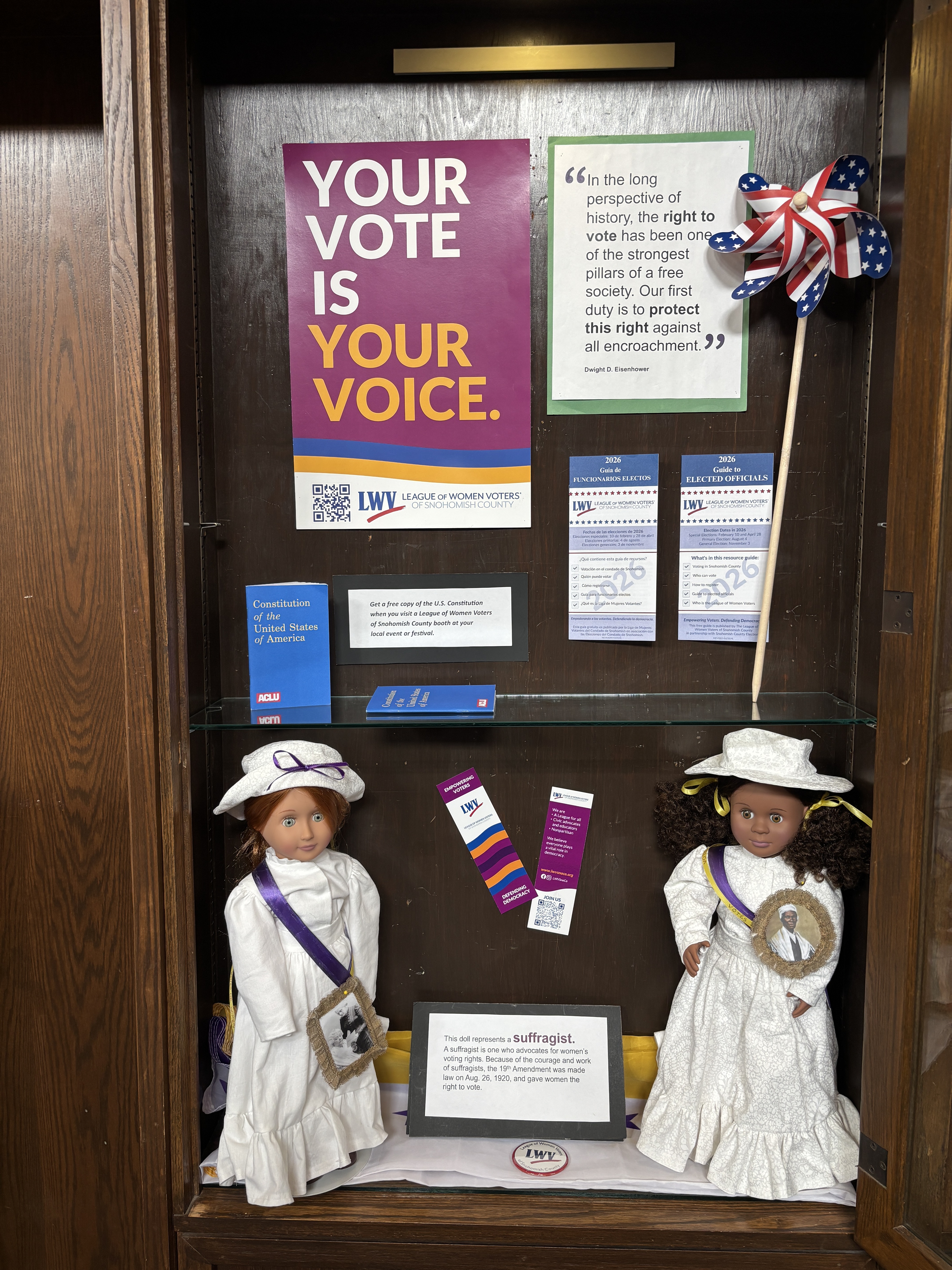 Everett Library Display Case 1