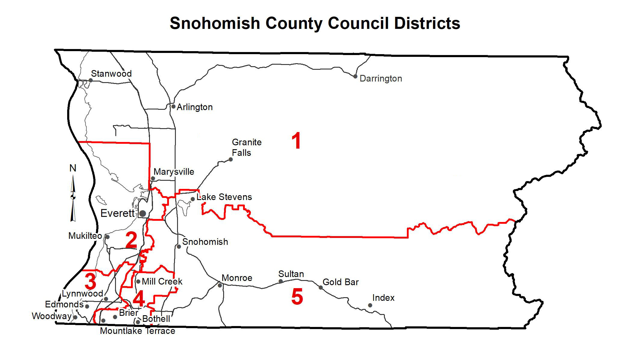 Snohomish County Council Districts