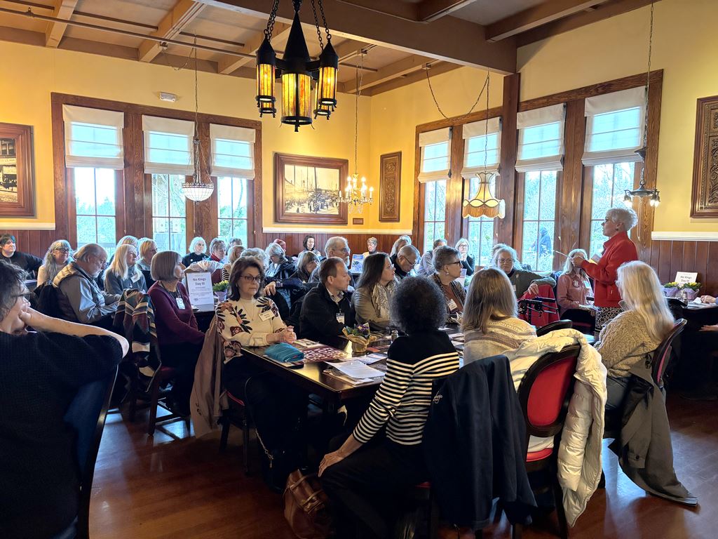 The crowd at our League Birthday Party at the Old Spaghetti Factory in Lynnwood on Feb. 21.