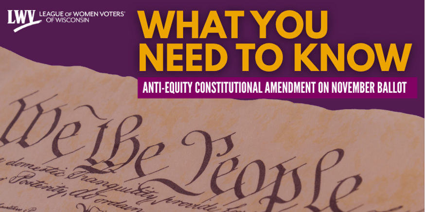 Anti-Equity Amendment Event