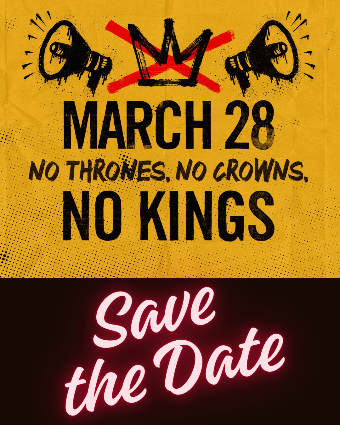 No Kings Save the Date