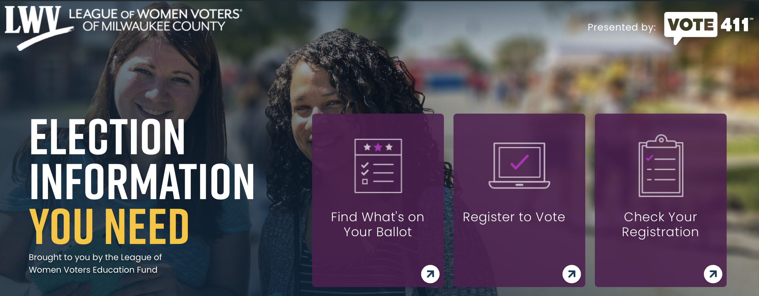 MKE County VOTE411 Webpage
