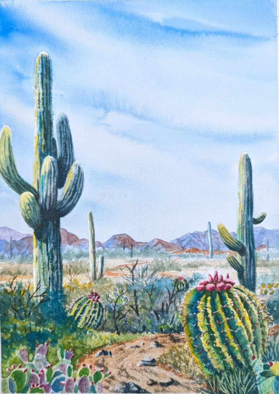 June 2026 Brungardt  Paint Cacti
