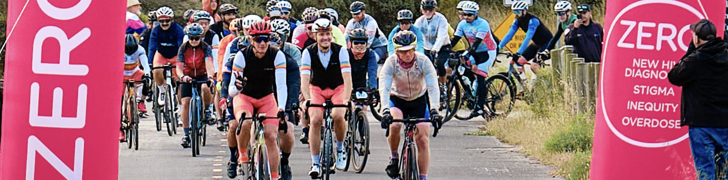 Cycle to Zero 2026 ride out banner
