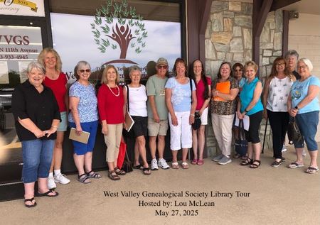 West Valley Genealogical Society Library Tour