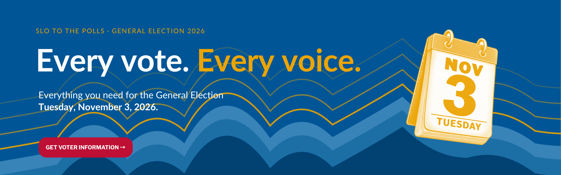 SLO to the Polls – Voter Information for the November 3, 2026 California General Election