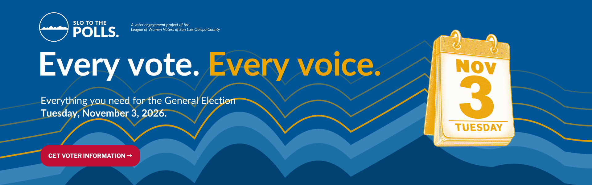 SLO to the Polls – Voter Information for the November 3, 2026 California General Election