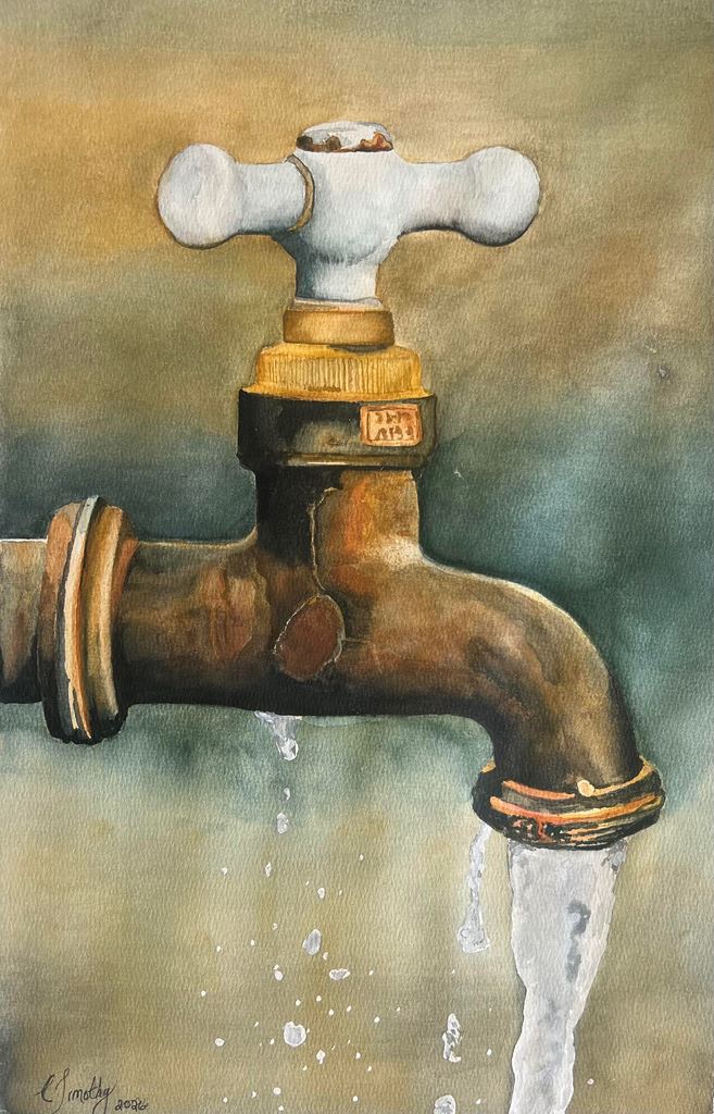 Aged Faucet with Christian Timothy