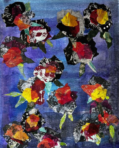Floral Creation with Gelli Press with Karen Carnow