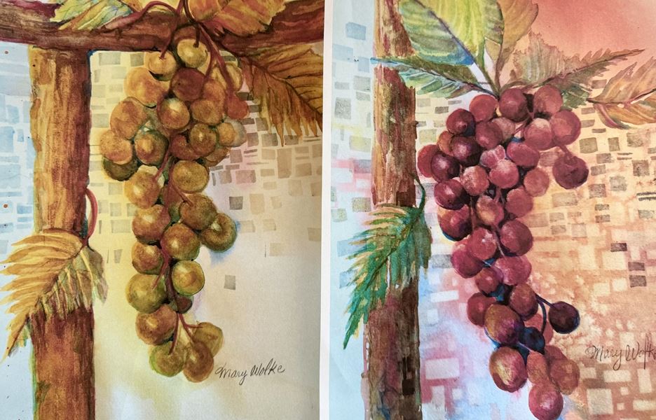 Grapes and Leaves with Mary Wolke