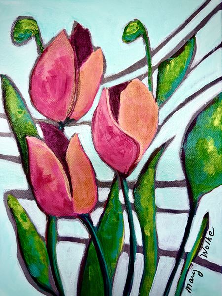 Tulips with Mary Wolke