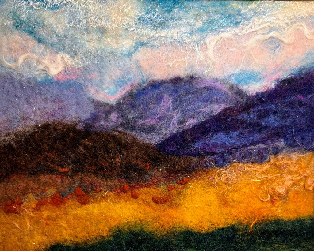 Wet Felting Landscape with Rita Chester
