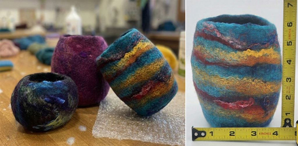 Wet Felting Vessel with Rita Chester