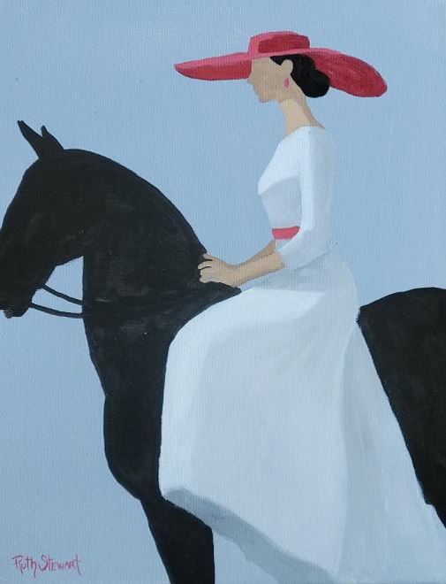 Lady on a Horse Paint Party with Ruth Stewart