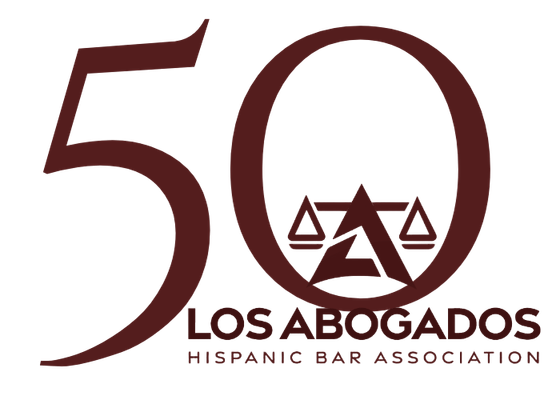 Los Abogados 50th Anniversary Logo