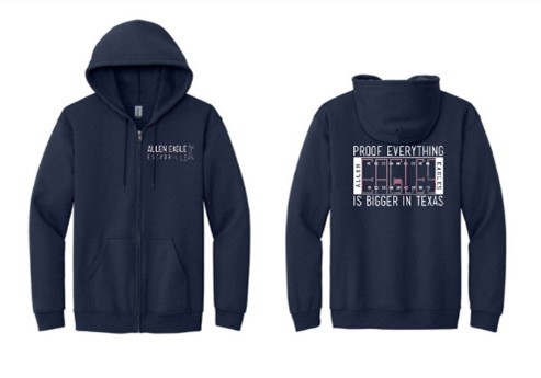 Eagles Halftime Dot  Zipper Hoodie