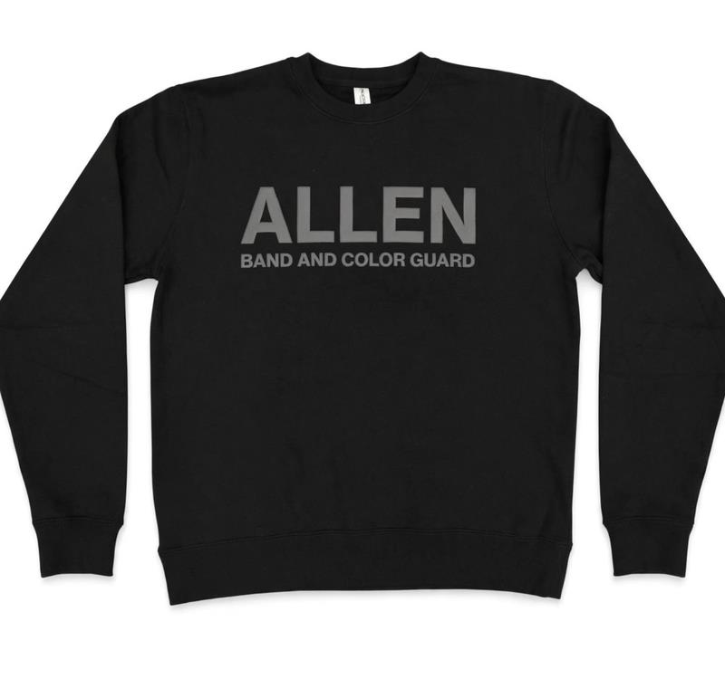 2026 - Allen Band and Color Guard Black Sweatshirt