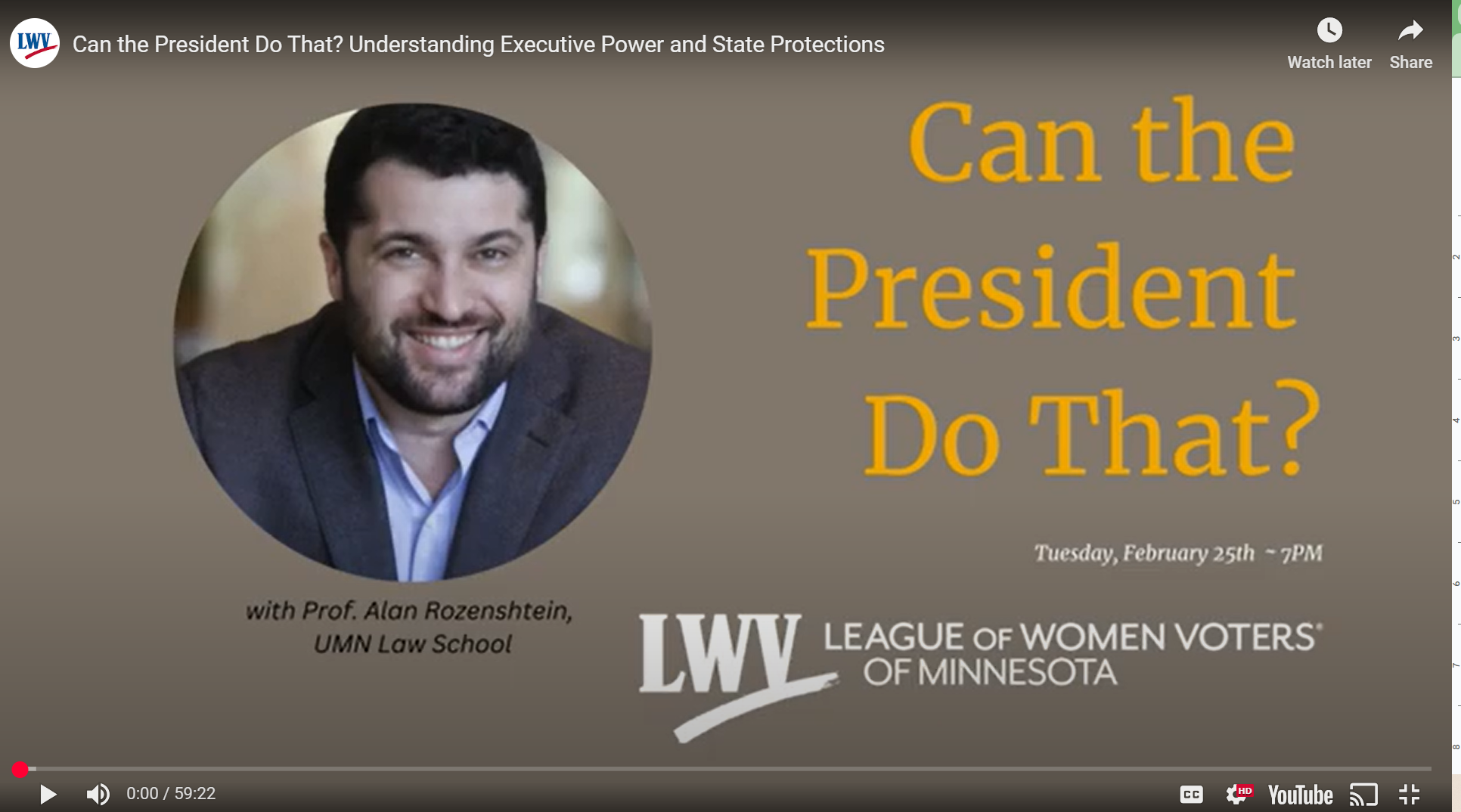 Can the president do that