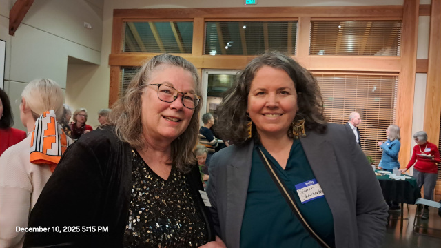 President Eileen McCracken and Senator Sharon Shoemake