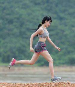 Running woman