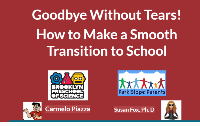 WEBINAR: Goodbye Without Tears! School Transitions