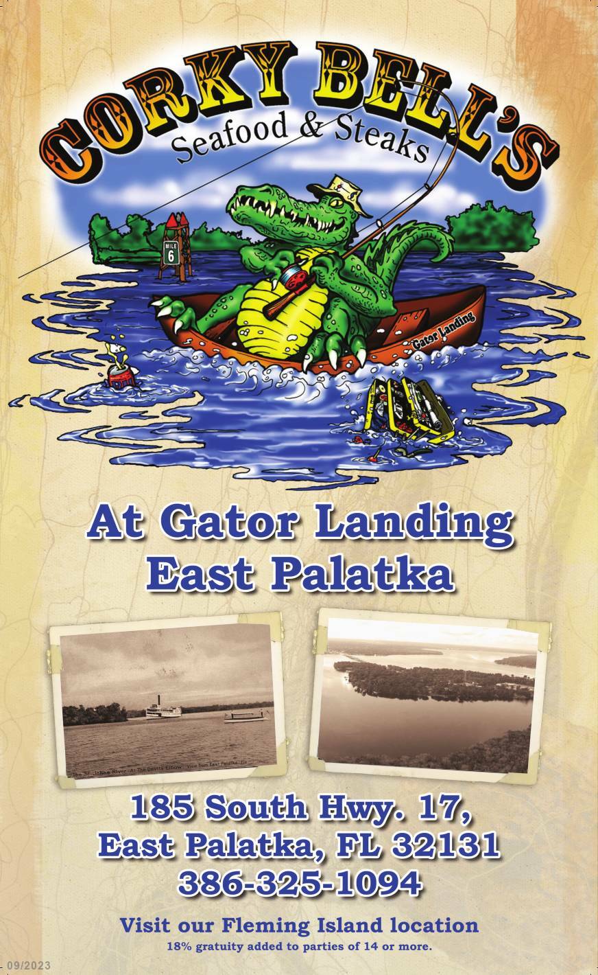 CORKY BELLS SEAFOOD AT GATOR LANDING Palatka **DATE CHANGE** Events