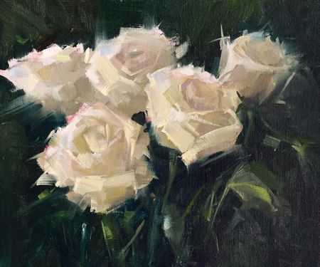 Bev Boren - white roses