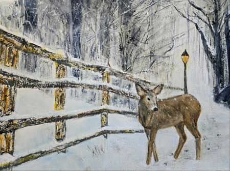 carol-marks-A-Stroll-in-the-Snowwatercolor