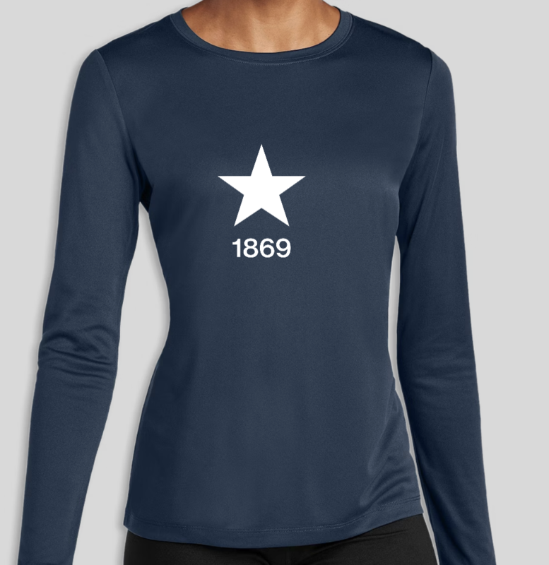 Women's Navy Star Tech Long Sleeve