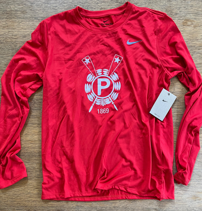 WOMENS NIKE RED L/S SHIRT