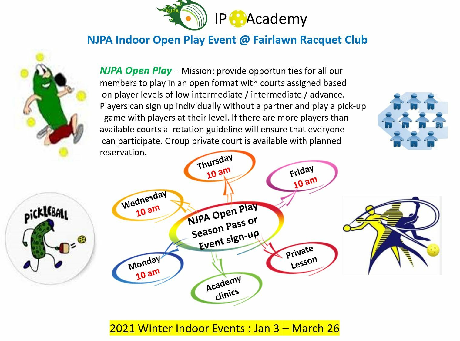 Fall Indoor Open Play Fairlawn 10 am Play/Events New Jersey