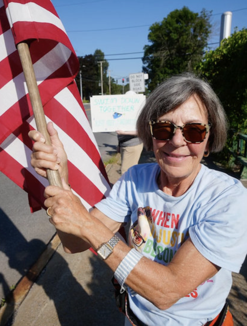 Christine Primomo flag bridge