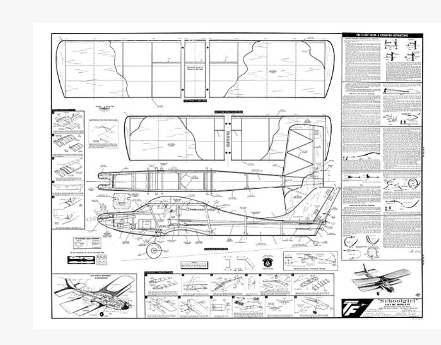 2027 Top Flite Schoolgirl Theme Plane BP