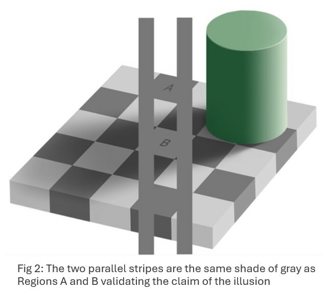 Checker Shadow Illusion Fig 2