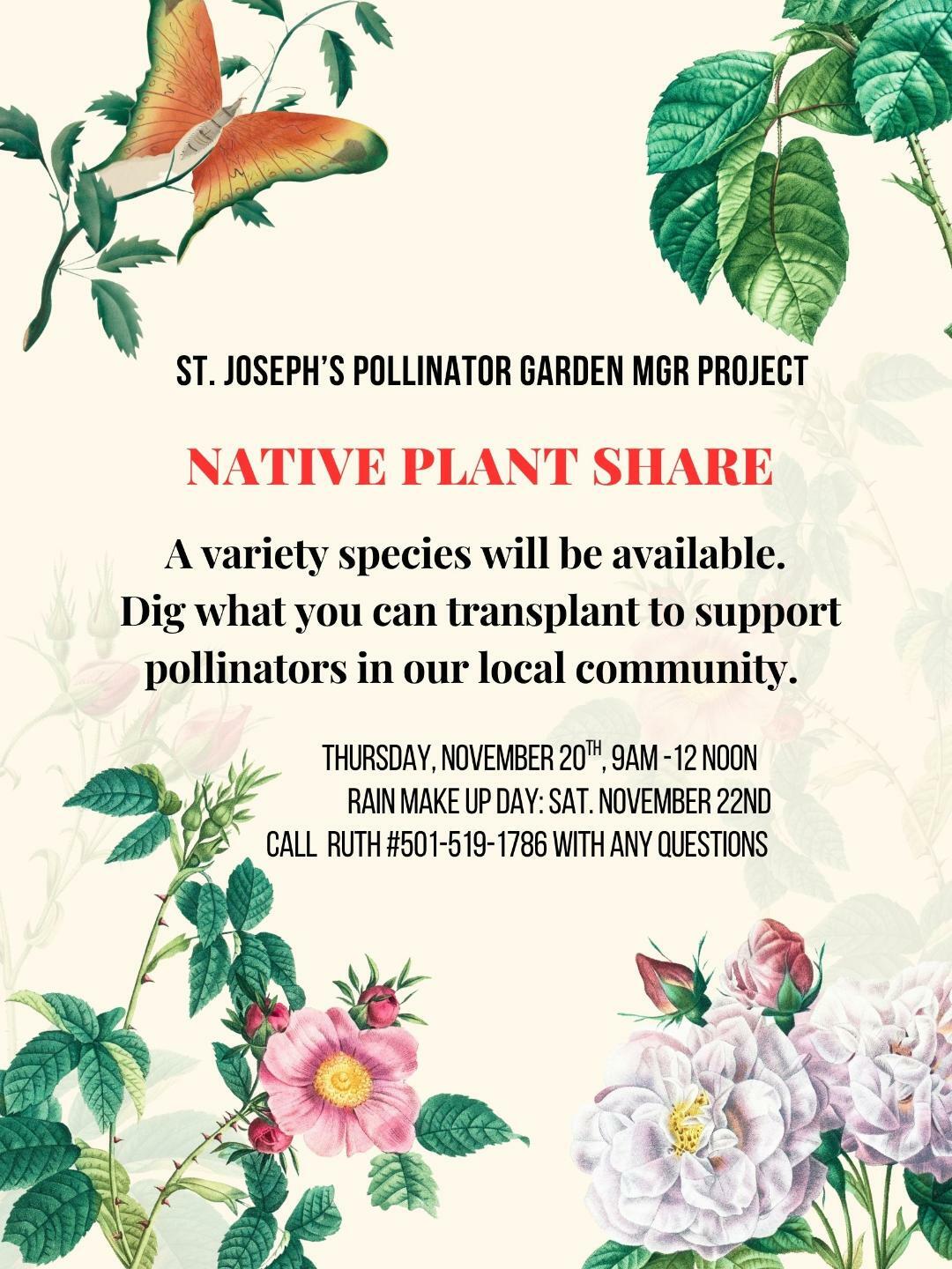 SJCA Pollinator Garden breakdown