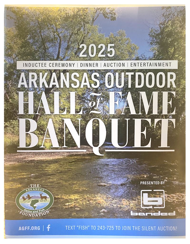 2025 Arkansas Outdoor Hall of Fame Banquet Program Cover