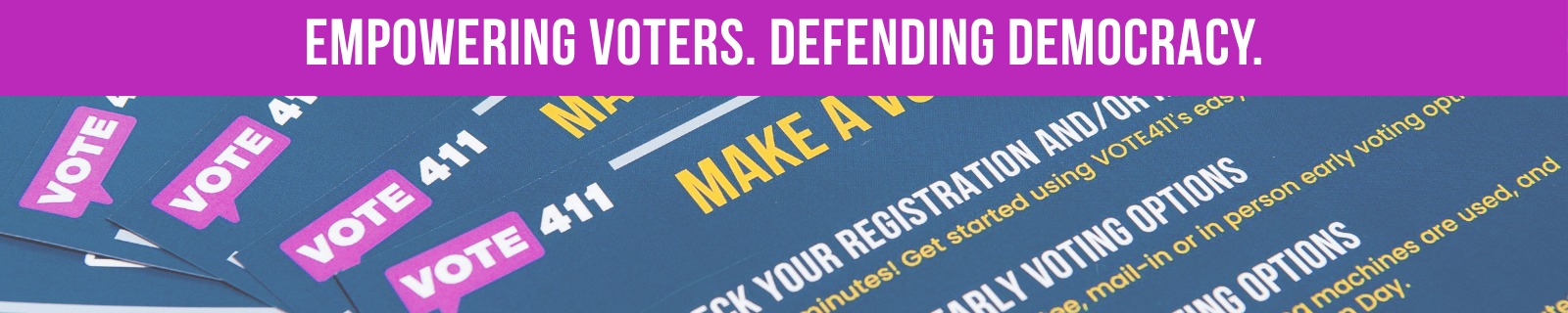 VOTE411 Mission Banner