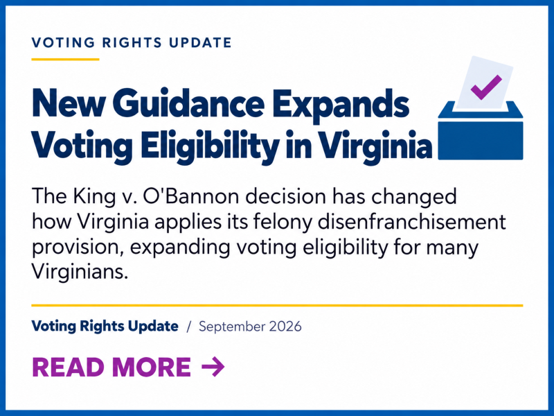 King v. O'Bannon expands voting rigihts