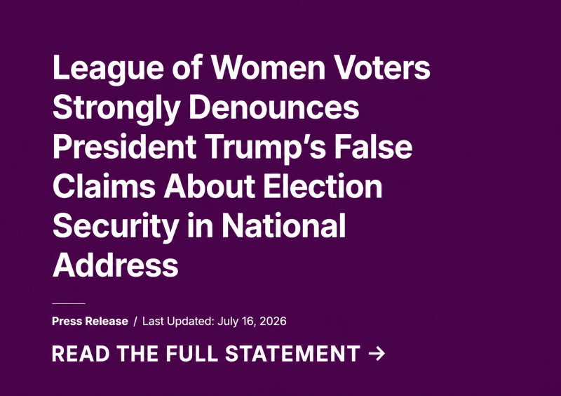 LWV press statement
