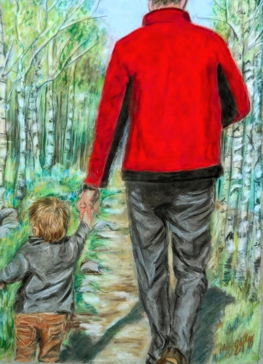 Walk Thru the Aspen Art by Janette Gailey