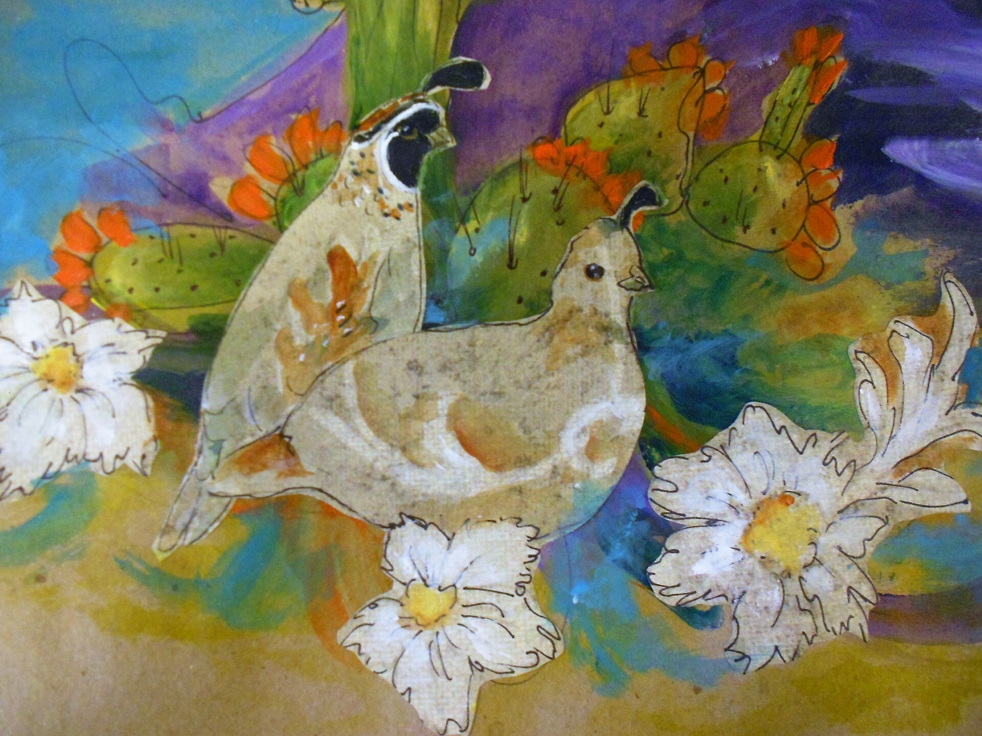 Mixed media example by Gina Beck