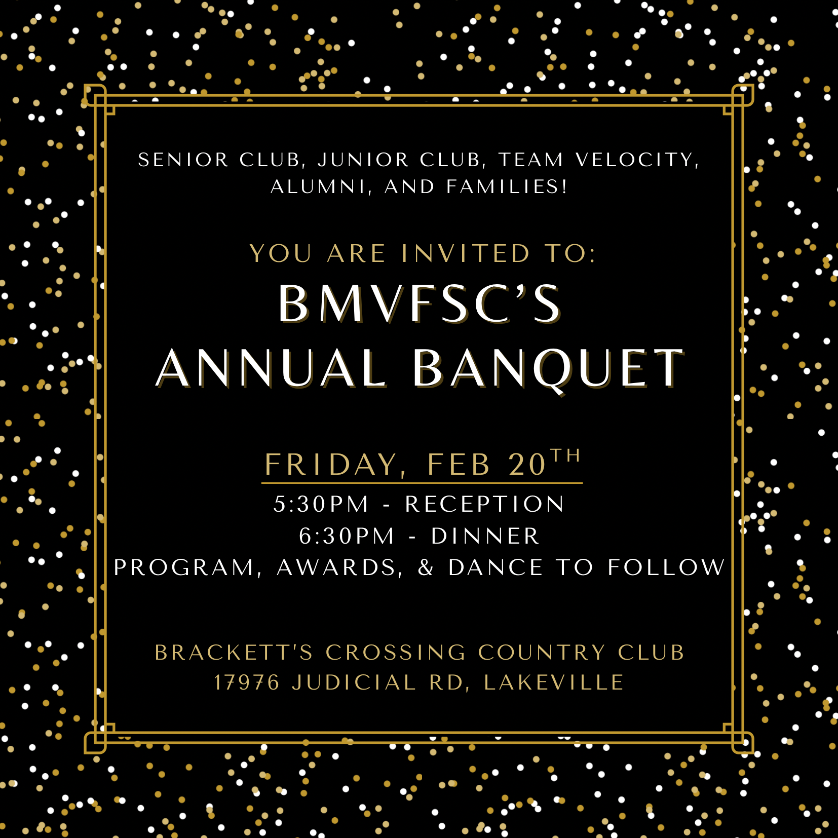 BMVFSC Annual Banquet 2026 Invite