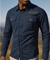Long sleeved 100% cotton shirt