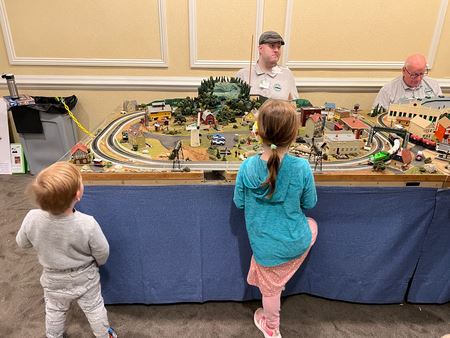 Great height for train watching