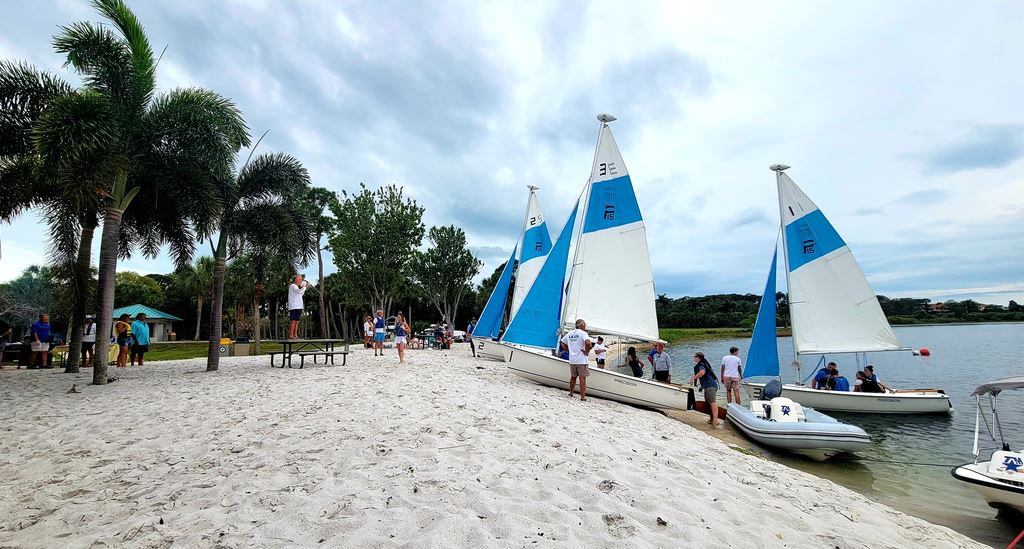 Boats lined up on the beach