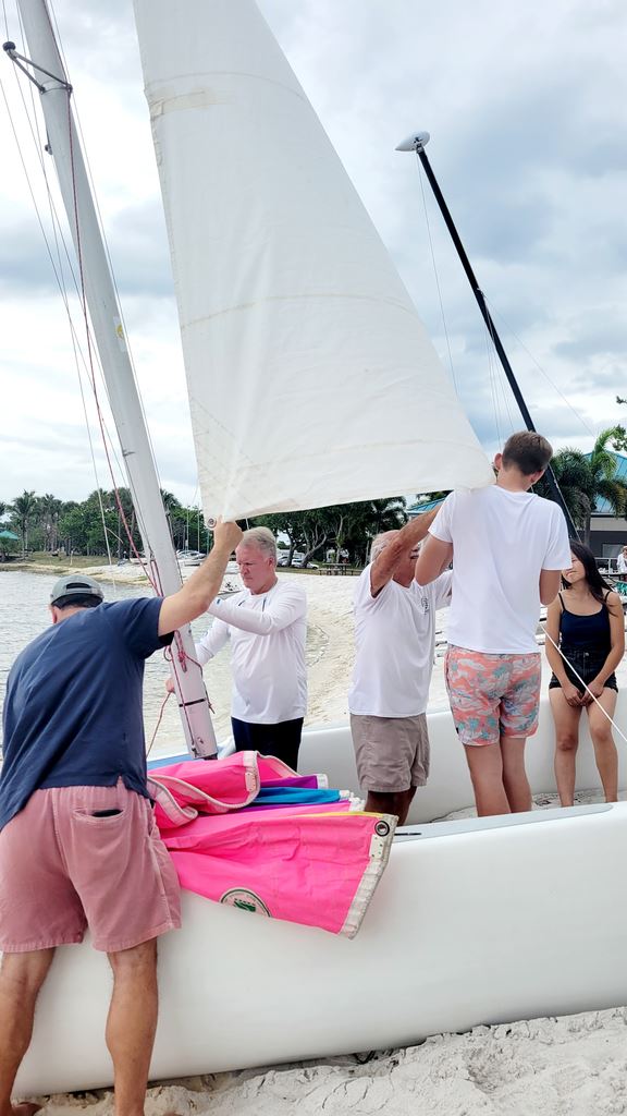 Getting ready to sail
