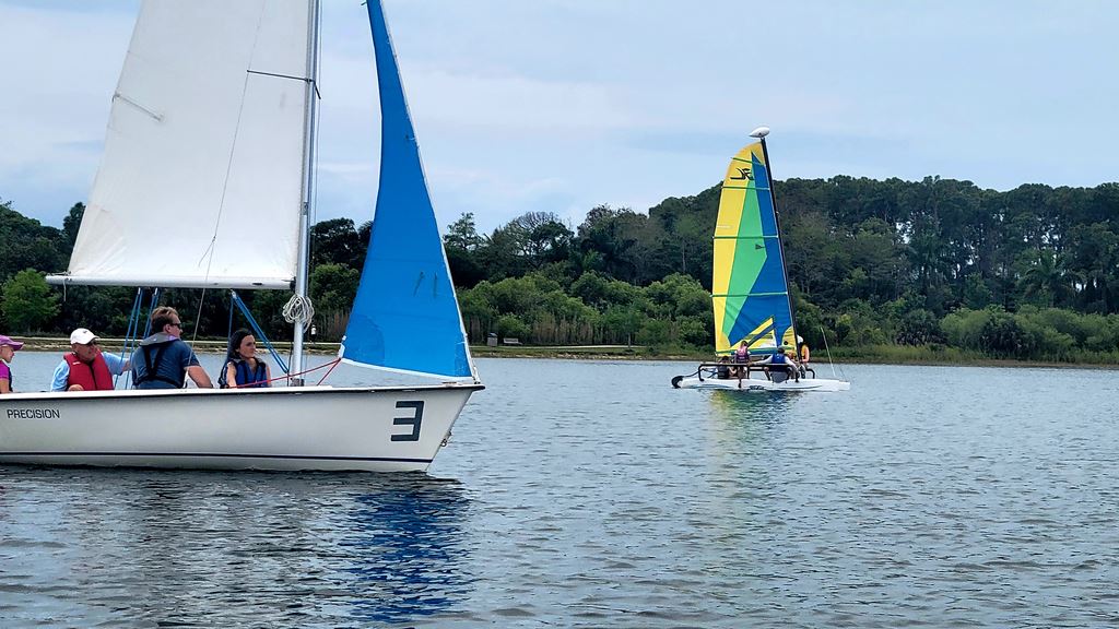 Sailing on the lake