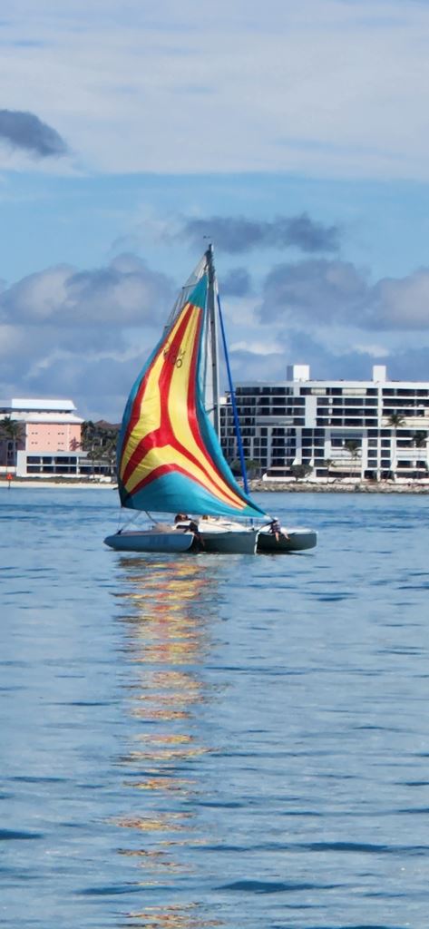 Racing up the coast